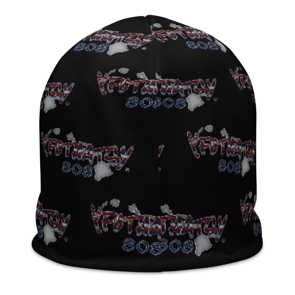 Hawaii 808 Y FU THATS Y All-Over Print Beanie