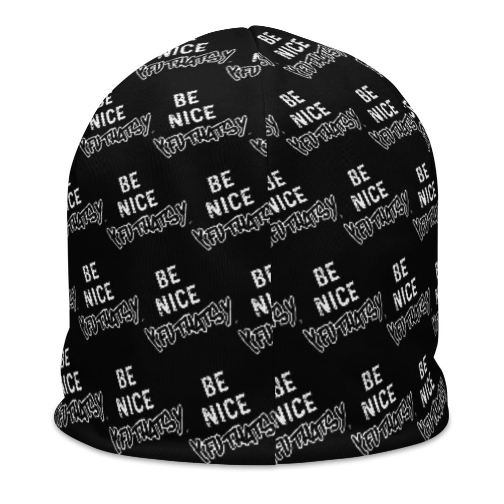 Be Nice Y FU THATS Y All-Over Print Beanie