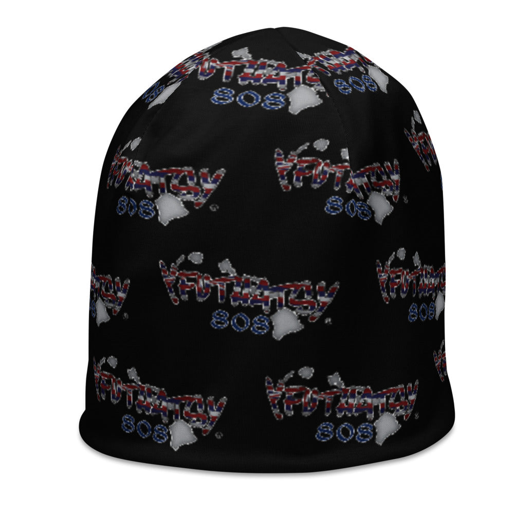 Hawaii 808 Y FU THATS Y All-Over Print Beanie