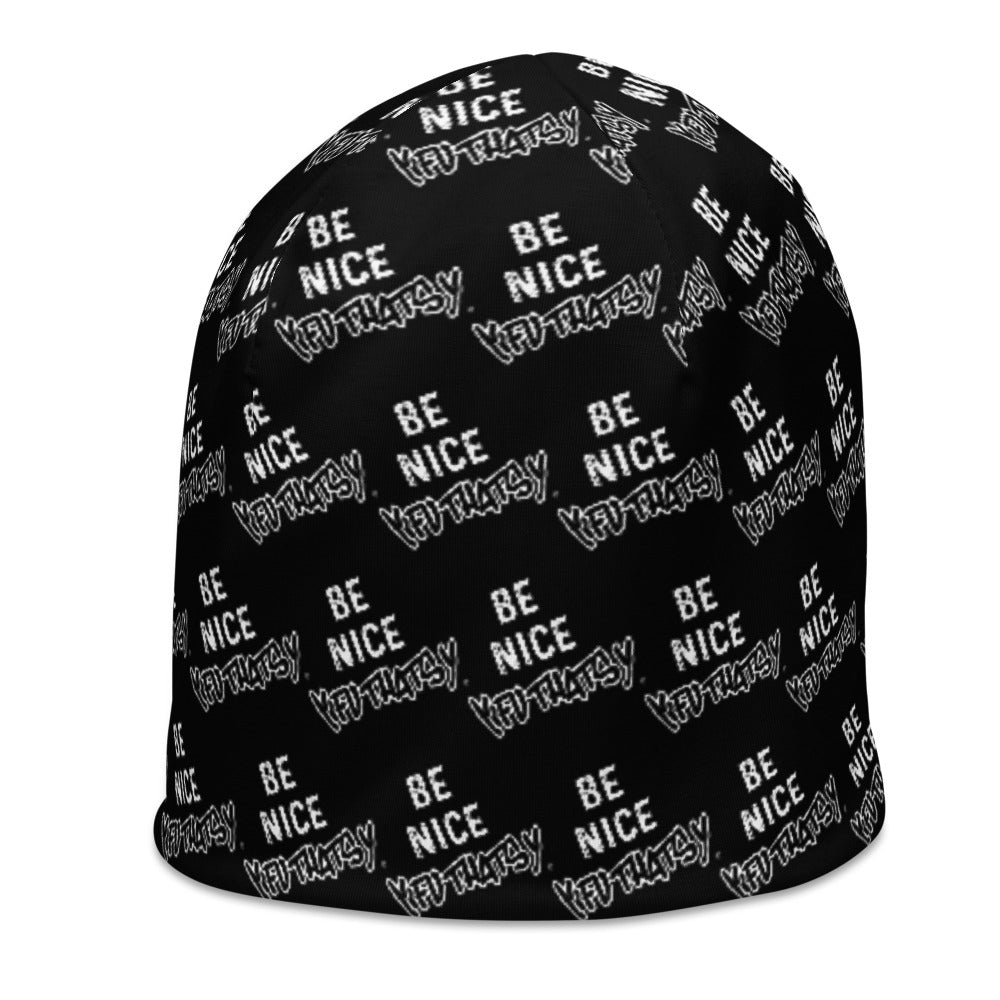 Be Nice Y FU THATS Y All-Over Print Beanie