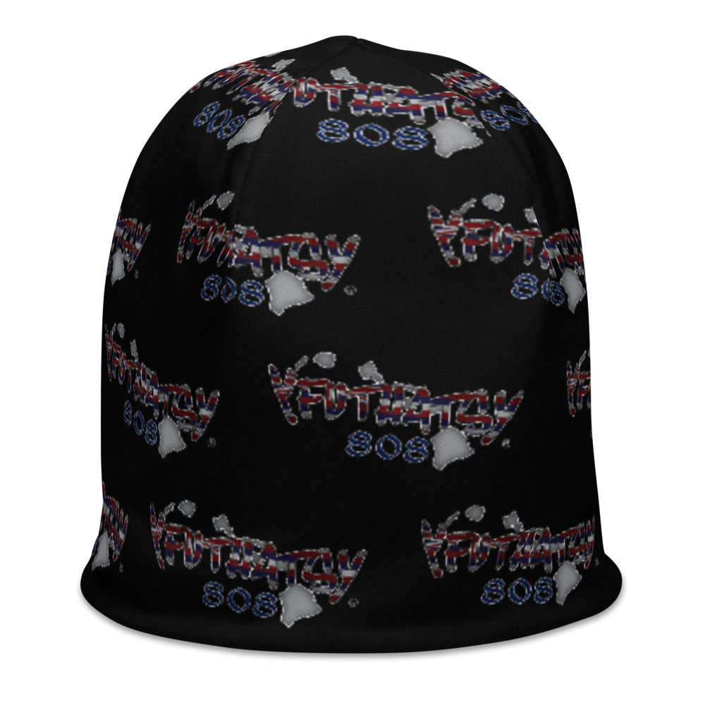 Hawaii 808 Y FU THATS Y All-Over Print Beanie