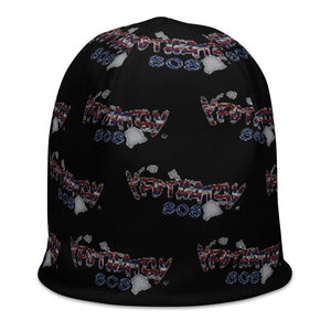 Hawaii 808 Y FU THATS Y All-Over Print Beanie