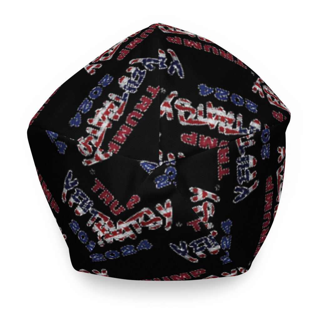 TRUMP 2024 Y FU THATS Y (American Flag) All-Over Print Beanie