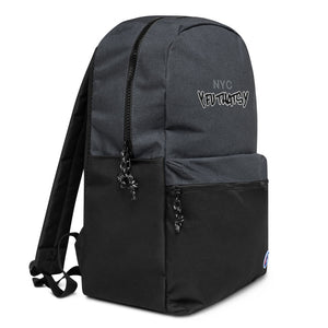 NYC Y FU THATS Y (New York) Embroidered Champion Backpack