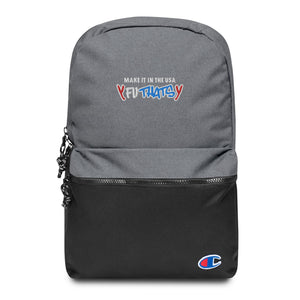 Make It In The USA Y FU THATS Y Embroidered Champion Backpack