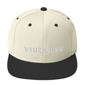 Old English Y FU THATS Y Snapback Hat