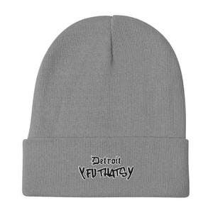 Detroit Y FU THATS Y Embroidered Beanie