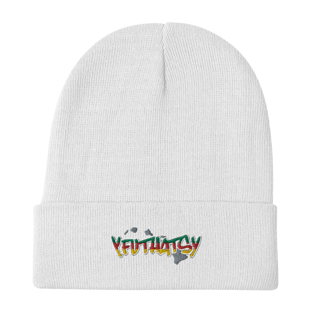 Hawaii Y FU THATS Y Embroidered Beanie