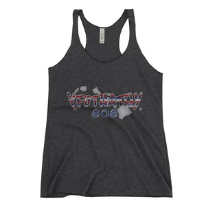 Women's Racerback Tank. Y FU THATS Y, Hawaii, 808