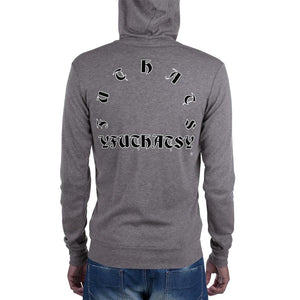 Unisex zip hoodie GOTHIC LETTERS Y FU THATS Y