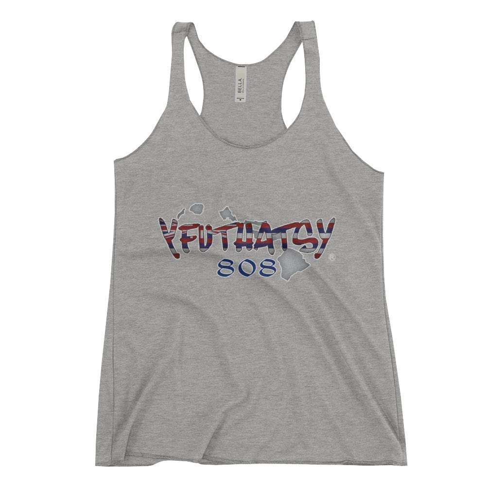 Women's Racerback Tank. Y FU THATS Y, Hawaii, 808