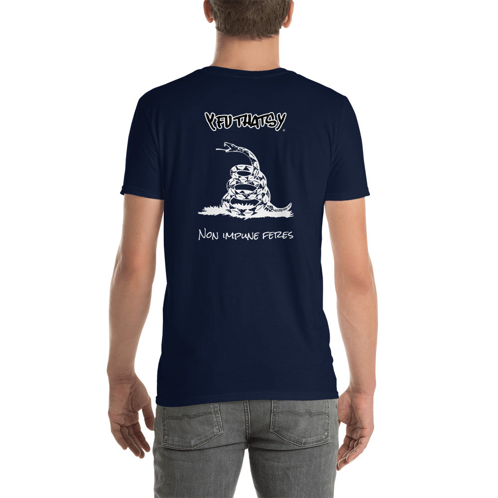 Non Impune Feres Y FU THATS Y (Latin, "You Shall Not Go Unpunished!" Short-Sleeve Unisex T-Shirt