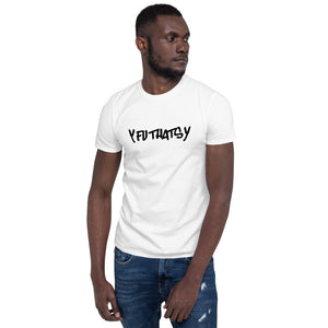 Y FU THATS Y (White Outline) Short-Sleeve Unisex T-Shirt