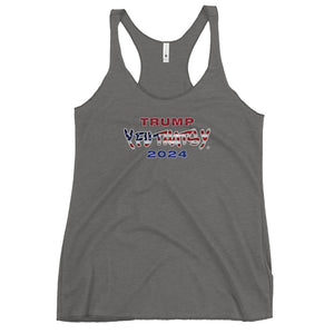 TRUMP 2024 Y FU THATS Y Women's Racerback Tank